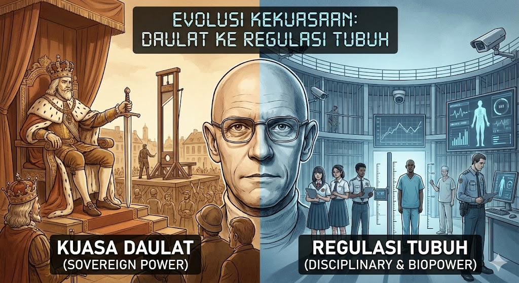 Pemikiran Michel Foucault: Evolusi Kekuasaan dari Daulat ke Regulasi Tubuh
